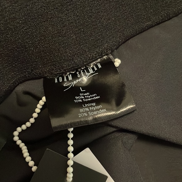 NWOT Adam Selman Sport Black French Cut Sheer Daisy Print Leggings - Picture 10 of 11